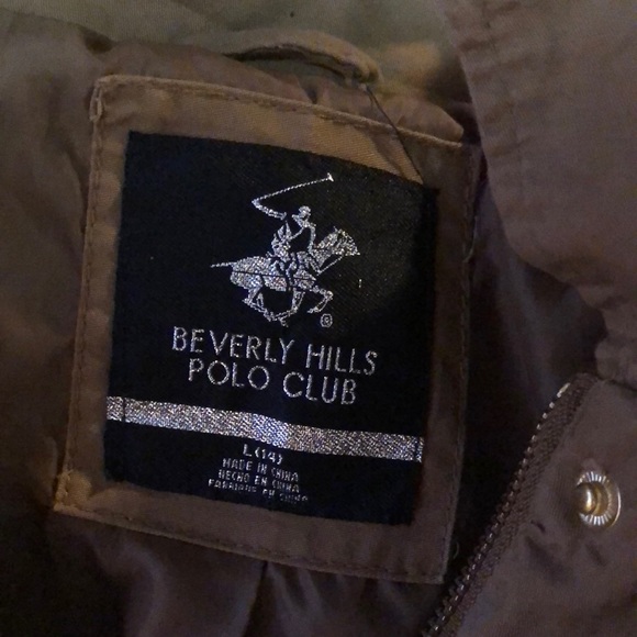 Tan fitted jacket with hood - Picture 4 of 5